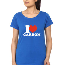 Load image into Gallery viewer, I Love Carrom T-Shirt for Women
