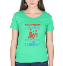 Load image into Gallery viewer, Bowling T-Shirt for Women-flag green-Ektarfa.online
