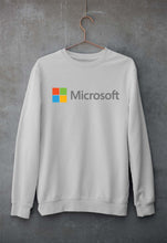 Load image into Gallery viewer, Microsooft Unisex Sweatshirt for Men/Women-S(40 Inches)-Grey Melange-Ektarfa.online
