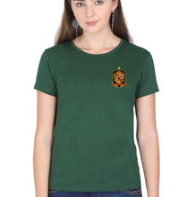 Load image into Gallery viewer, Spain Football T-Shirt for Women-XS(32 Inches)-Dark Green-Ektarfa.online
