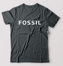 Load image into Gallery viewer, Fossil T-Shirt for Men-S(38 Inches)-Steel grey-Ektarfa.online
