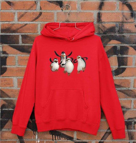 Penguins of Madagascar Unisex Hoodie for Men/Women-Red-Ektarfa.online