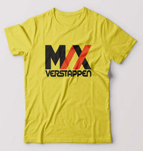 Load image into Gallery viewer, Max Verstappen T-Shirt for Men-S(38 Inches)-Yellow-Ektarfa.online
