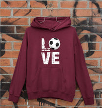 Load image into Gallery viewer, Love Football Unisex Hoodie for Men/Women-Maroon-Ektarfa.online
