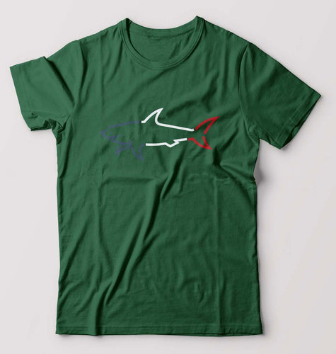 Paul & Shark T-Shirt for Men-S(38 Inches)-Bottle Green-Ektarfa.online