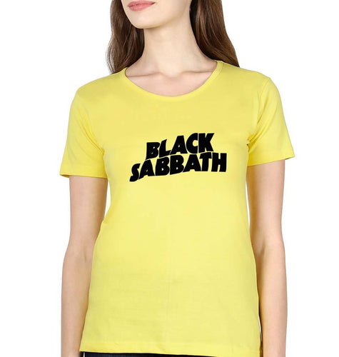 Black Sabbath T-Shirt for Women-Yellow-Ektarfa.online