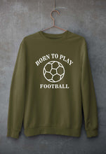 Load image into Gallery viewer, Play Football Unisex Sweatshirt for Men/Women-S(40 Inches)-Olive Green-Ektarfa.online
