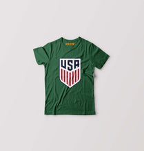 Load image into Gallery viewer, USA Football Kids T-Shirt for Boy/Girl-0-1 Year(20 Inches)-Dark Green-Ektarfa.online
