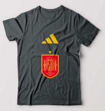 Load image into Gallery viewer, Spain Football T-Shirt for Men-Steel grey-Ektarfa.online
