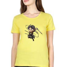 Load image into Gallery viewer, Attack on Titan T-Shirt for Women-Yellow-Ektarfa.online

