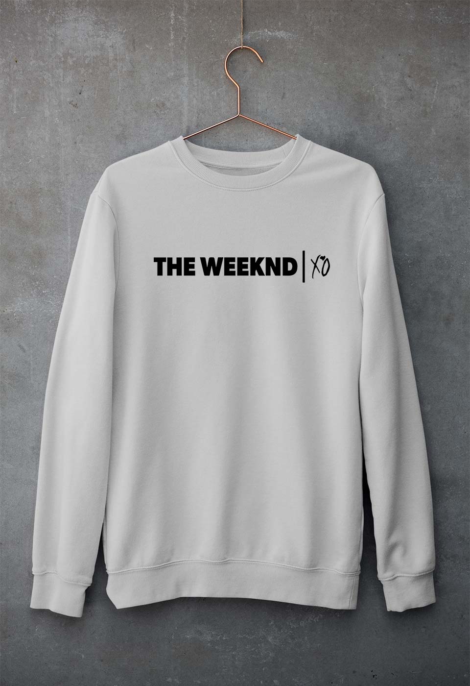 The Weeknd Unisex Sweatshirt for Men/Women-S(40 Inches)-Grey Melange-Ektarfa.online