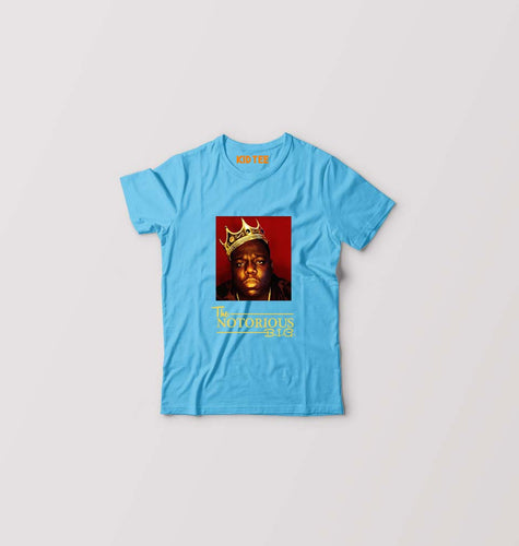 The Notorious Big Kids T-Shirt for Boy/Girl-Light Blue-Ektarfa.online