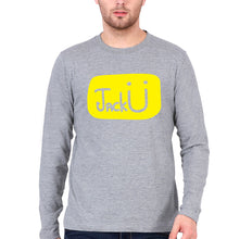 Load image into Gallery viewer, Jack u Full Sleeves T-Shirt for Men-Grey Melange-Ektarfa.online
