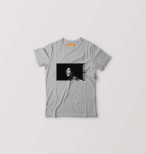Chick Corea Kids T-Shirt for Boy/Girl-Grey-Ektarfa.online