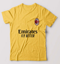 Load image into Gallery viewer, A.C. Milan 2021-22 T-Shirt for Men-S(38 Inches)-Golden Yellow-Ektarfa.online
