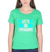 Load image into Gallery viewer, Swimming T-Shirt for Women-flag green-Ektarfa.online
