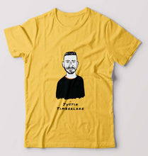 Load image into Gallery viewer, Justin Timberlake T-Shirt for Men-S(38 Inches)-Golden Yellow-Ektarfa.online
