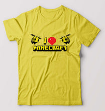 Load image into Gallery viewer, Love Minecraft T-Shirt for Men-Yellow-Ektarfa.online
