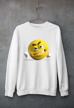 Load image into Gallery viewer, Angry Emoji Unisex Sweatshirt for Men/Women-White-Ektarfa.online
