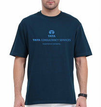 Load image into Gallery viewer, TCS Oversized T-Shirt for Men-Petrol Blue-Ektarfa.online
