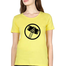 Load image into Gallery viewer, Thor Superhero T-Shirt for Women-Yellow-Ektarfa.online
