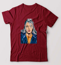 Load image into Gallery viewer, Billie Eilish T-Shirt for Men-S(38 Inches)-Maroon-Ektarfa.online
