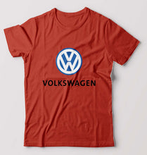 Load image into Gallery viewer, Volkswagen T-Shirt for Men-S(38 Inches)-Brick Red-Ektarfa.online
