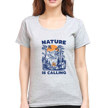 Load image into Gallery viewer, Nature T-Shirt for Women-XS(32 Inches)-Grey Melange-Ektarfa.online
