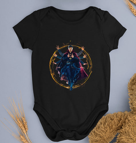 Doctor Strange Superhero Kids Romper For Baby Boy/Girl-0-5 Months(18 Inches)-Black-Ektarfa.online