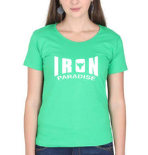Load image into Gallery viewer, Iron Paradise T-Shirt for Women-flag green-Ektarfa.online
