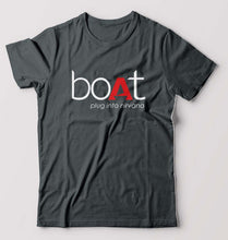 Load image into Gallery viewer, Boat T-Shirt for Men-S(38 Inches)-Steel grey-Ektarfa.online

