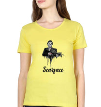 Load image into Gallery viewer, Scarface T-Shirt for Women-XS(32 Inches)-Yellow-Ektarfa.online
