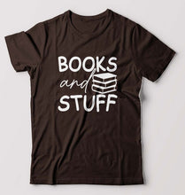 Load image into Gallery viewer, Books T-Shirt for Men-Coffee Brown-Ektarfa.online

