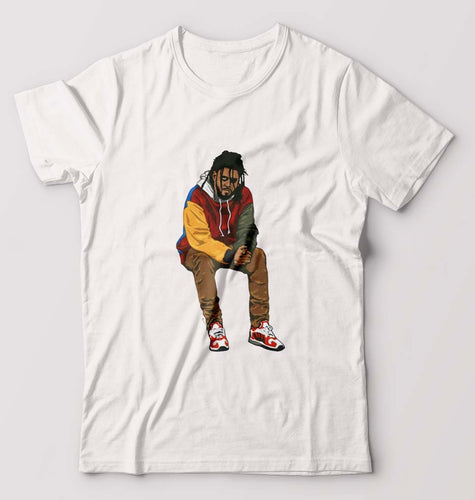 J. Cole T-Shirt for Men-White-Ektarfa.online
