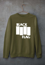 Load image into Gallery viewer, Black Flag Unisex Sweatshirt for Men/Women-S(40 Inches)-Olive Green-Ektarfa.online
