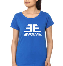 Load image into Gallery viewer, Evolve T-Shirt for Women-XS(32 Inches)-Royal Blue-Ektarfa.online
