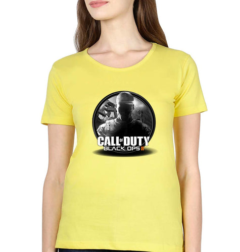 Call of Duty (COD) T-Shirt for Women-Yellow-Ektarfa.online