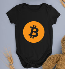Load image into Gallery viewer, Cryptocurrency Bitcoin Kids Romper For Baby Boy/Girl-Black-Ektarfa.online

