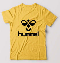 Load image into Gallery viewer, Hummel T-Shirt for Men-S(38 Inches)-Golden Yellow-Ektarfa.online
