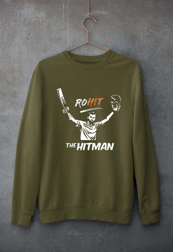 Rohit Sharma Unisex Sweatshirt for Men/Women-Olive Green-Ektarfa.online