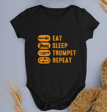 Load image into Gallery viewer, Trumpet Kids Romper For Baby Boy/Girl-0-5 Months(18 Inches)-Black-Ektarfa.online
