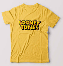 Load image into Gallery viewer, Looney Tunes T-Shirt for Men-S(38 Inches)-Golden Yellow-Ektarfa.online
