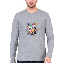 Load image into Gallery viewer, Tiger Full Sleeves T-Shirt for Men-Grey Melange-Ektarfa.online
