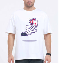 Load image into Gallery viewer, Poker Oversized T-Shirt for Men-White-Ektarfa.online
