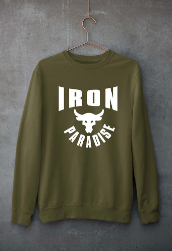 Iron Paradise Unisex Sweatshirt for Men/Women-Olive Green-Ektarfa.online