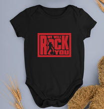 Load image into Gallery viewer, Queen Rock Band We Will Rock You Kids Romper For Baby Boy/Girl-0-5 Months(18 Inches)-Black-Ektarfa.online
