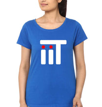 Load image into Gallery viewer, IIT T-Shirt for Women-XS(32 Inches)-Royal Blue-Ektarfa.online
