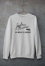 Load image into Gallery viewer, Justin Bieber Unisex Sweatshirt for Men/Women-S(40 Inches)-Grey Melange-Ektarfa.online
