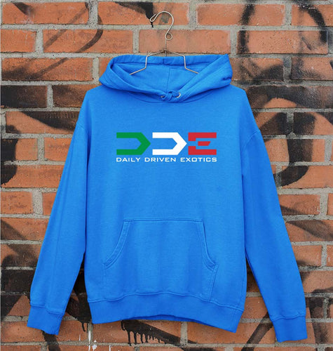 Daily Driven Exotics (DDE) Unisex Hoodie for Men/Women-Royal Blue-Ektarfa.online