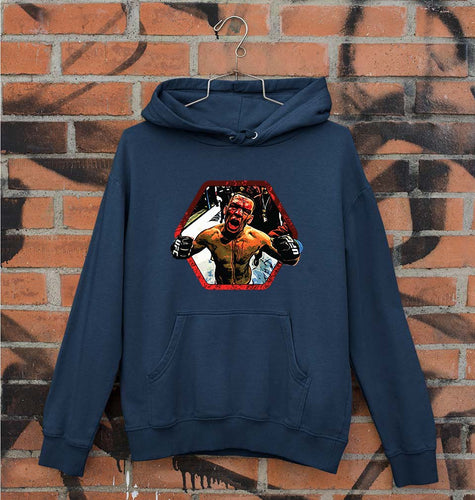 Nate Diaz UFC Unisex Hoodie for Men/Women-S(40 Inches)-Navy Blue-Ektarfa.online